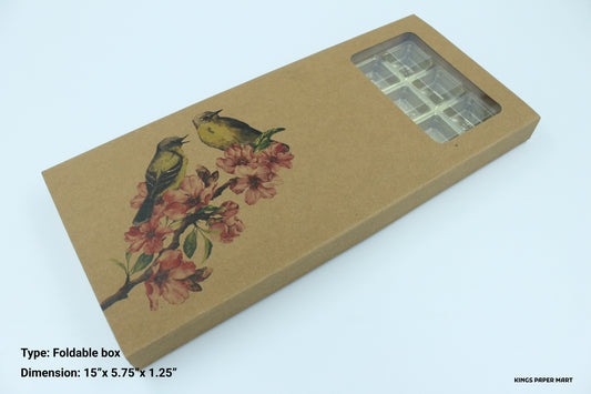 24 Cavity Kraft Birdie Box for Chocolate
