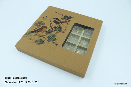 25 Cavity Kraft Birdie Box Online For Chocolate