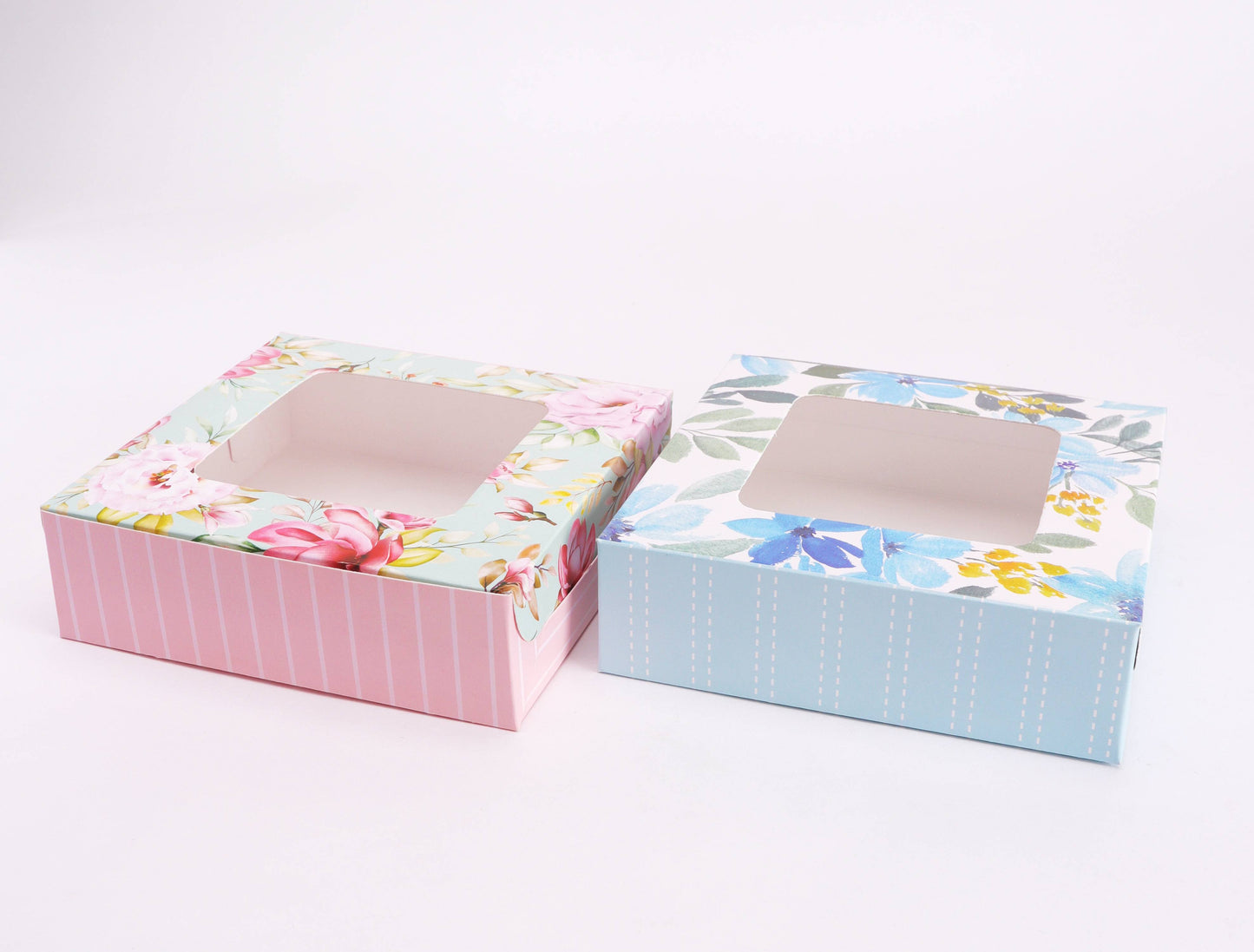 4 Brownie Printed Floral Striped Box (Pack of 10)