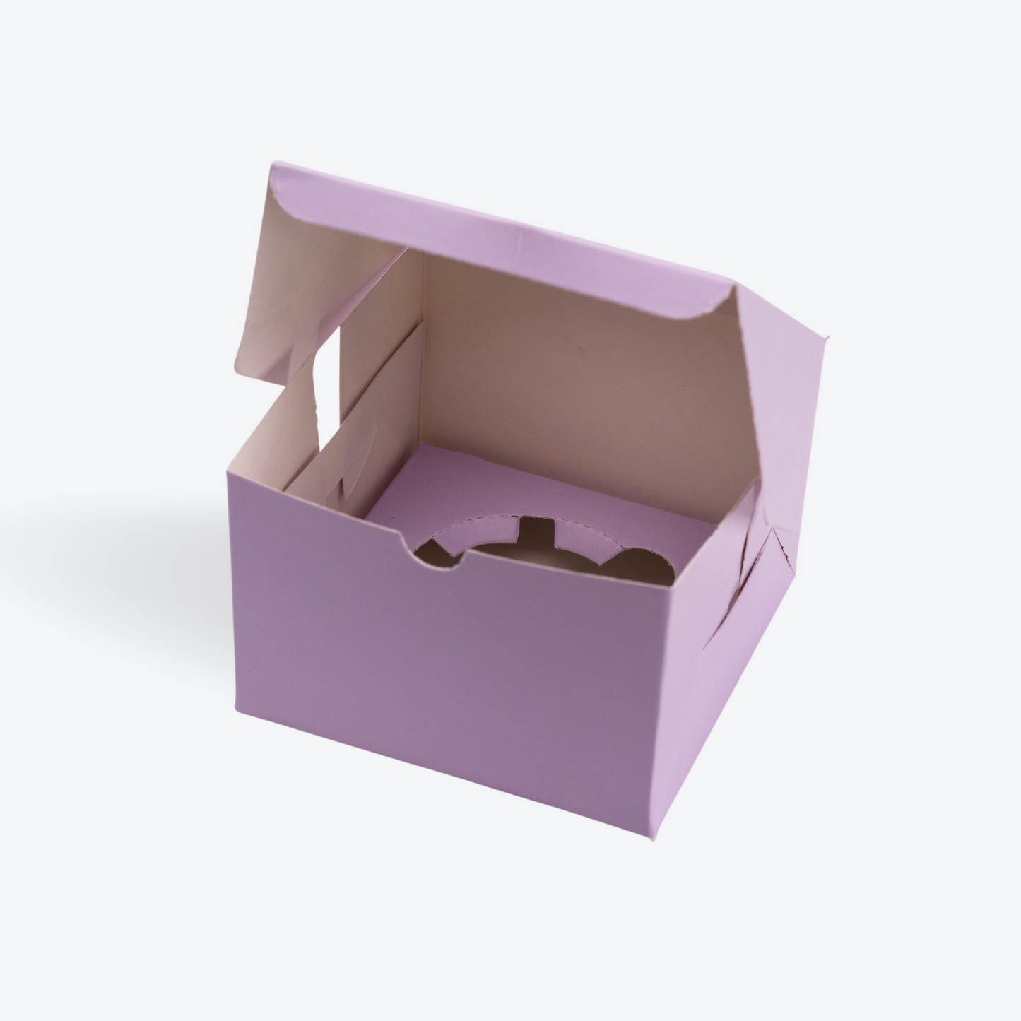 Premium Cupcake Box With Top Window And Insert (Pack of 10)