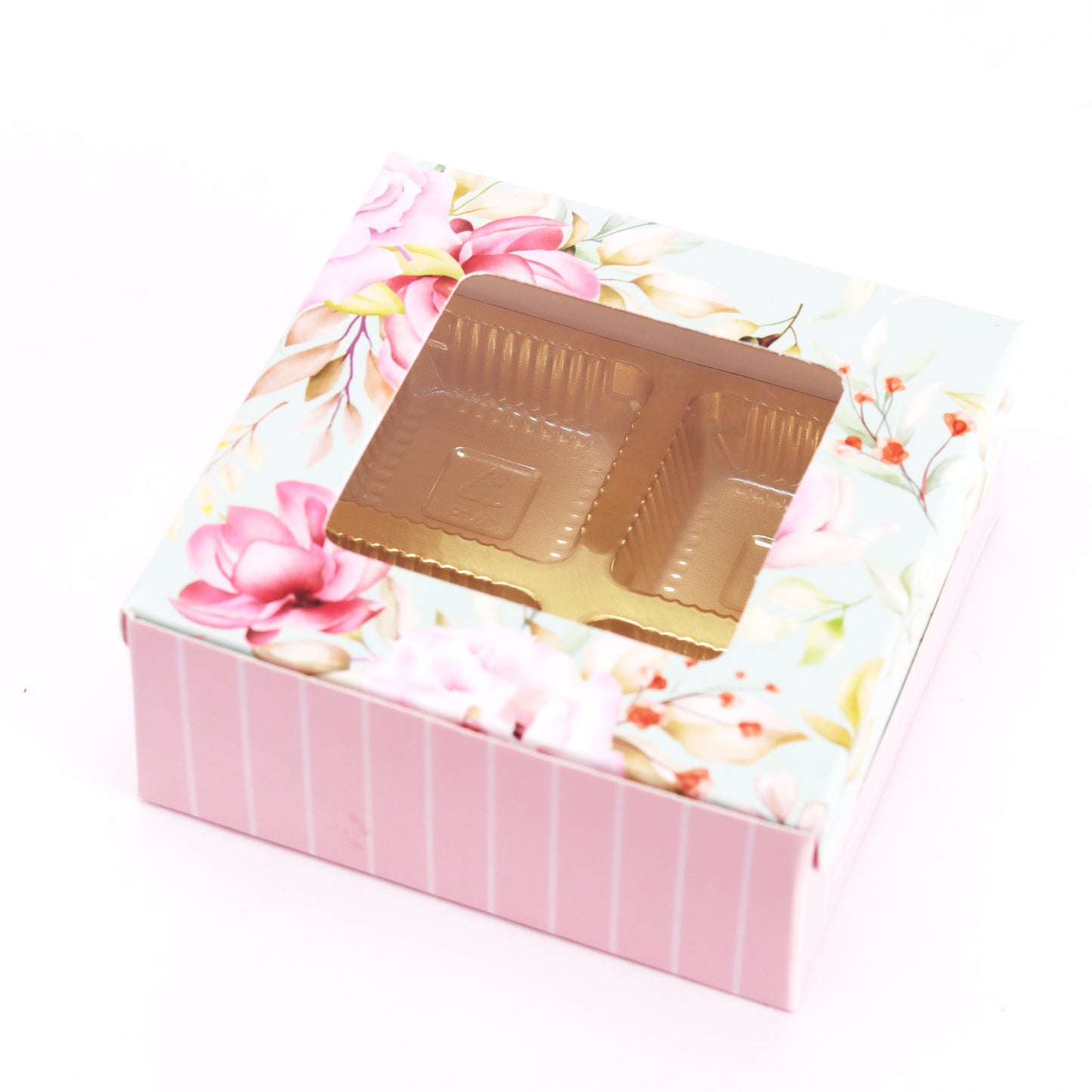 4 Cavity Box Floral Premium (Pack of 10)