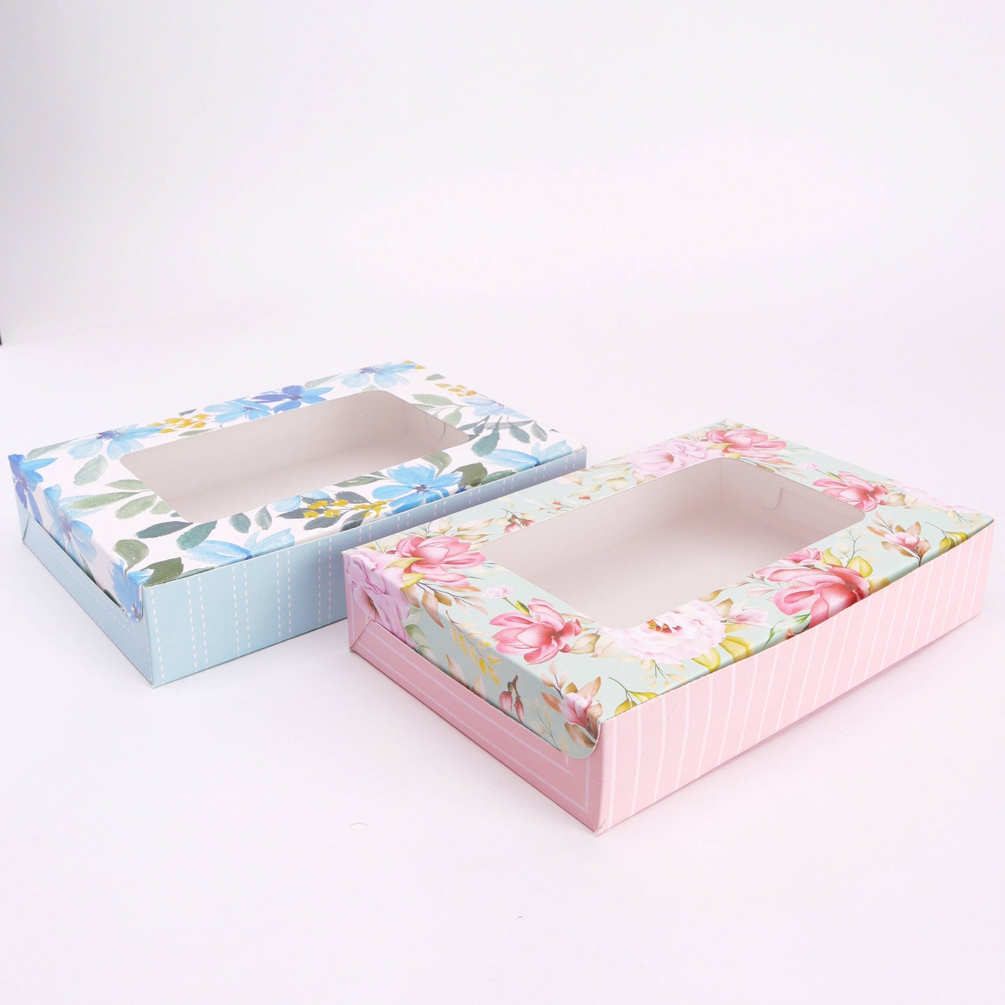 6 Brownie Printed Floral Striped Box (Pack of 10)